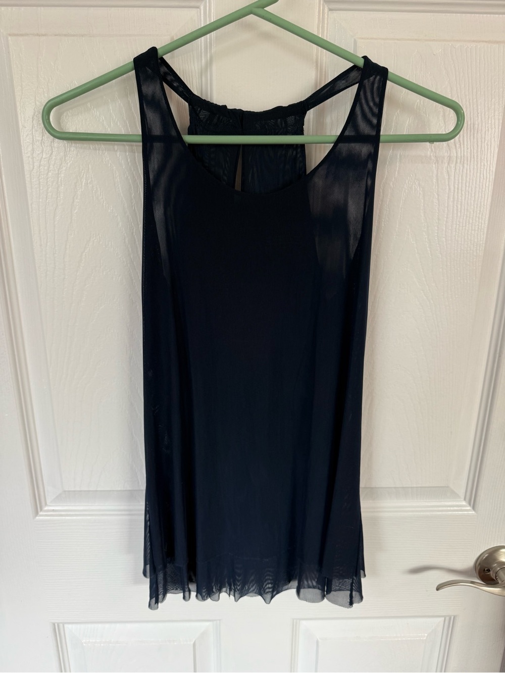 oiselle Navy Mesh Racerback Tank